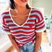 Candy stripe Tee pattern