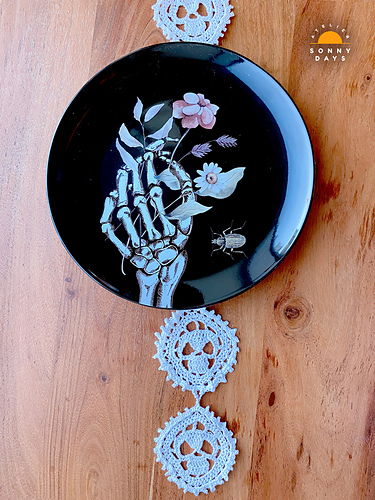 Skalle Bordløper Veggoppheng Eske-dekorasjon - Atelier Sonny Days