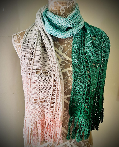 Pistachio Dragonfly Scarf