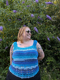 XL - Sarah Ashford Blue Ombre Yarn