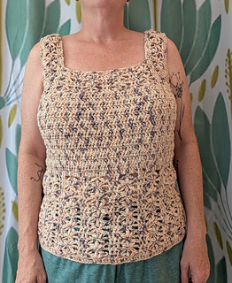 M - Lion Brand Comfy Cotton, chai latte