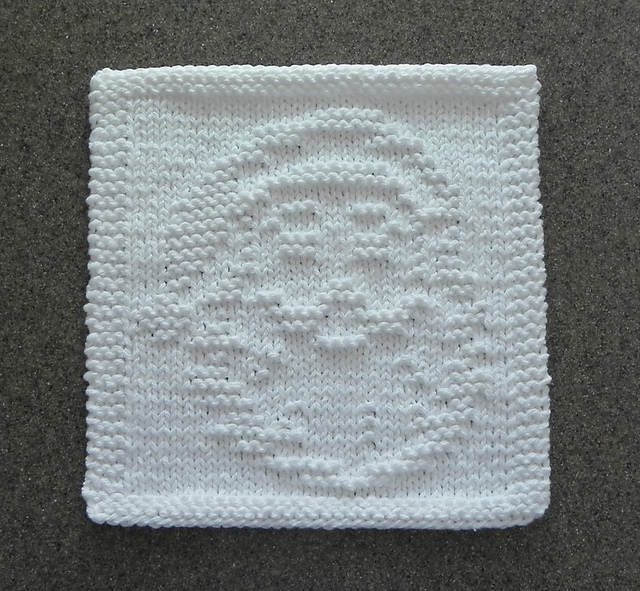 Santa Claus Knit Dishcloth