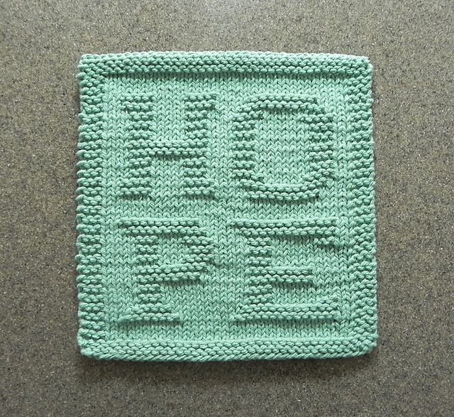 HOPE Knitted Letters
