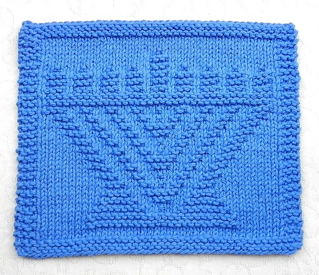 Hanukkah MENORAH Knit Cloth