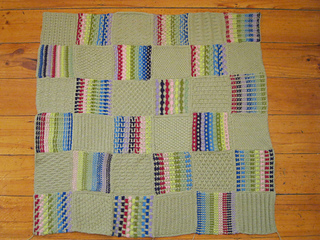 36 squares joined. 3/4 blanket complete.