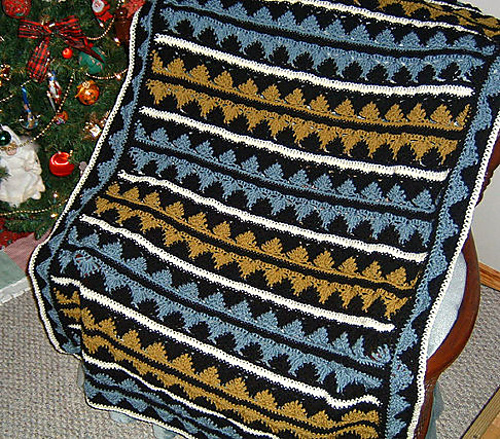 Zig Zag Afghan #80208AD photo 3