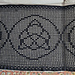 Triple Moon with Triquetra Shawl pattern