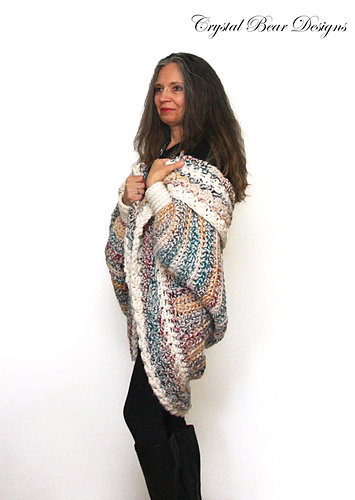 Luxe Oversized Shrug - Crystal Bear Designs