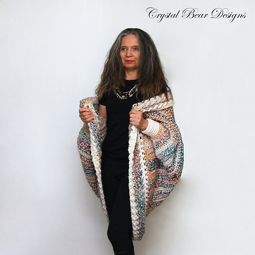 Luxe Oversized Shrug - Crystal Bear Designs