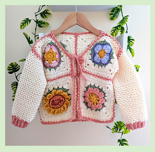 Girls Petal Parade Cardigan