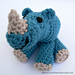 Rupert the Baby Rhinoceros pattern 