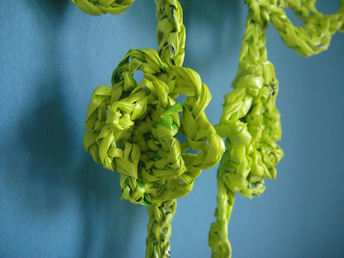 Green Plarn Necklace photo 8