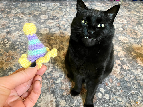 Birthday Hat Cat Toy