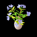 Crochet Periwinkle flowers pattern