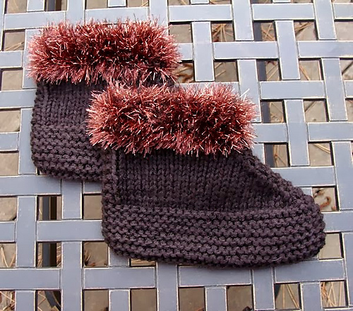 Fuzzy Cuff Ladies Slippers photo 2