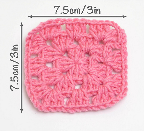 Granny square regnbue baby blanket - Becky Skuse
