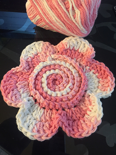 Flower Scrubby Dishcloth photo 5