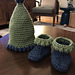 Bubble pointed baby hat pattern