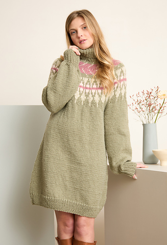 Robe empiècement jacquard M6720