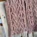 Cabled Loopy Heart Scarf pattern 