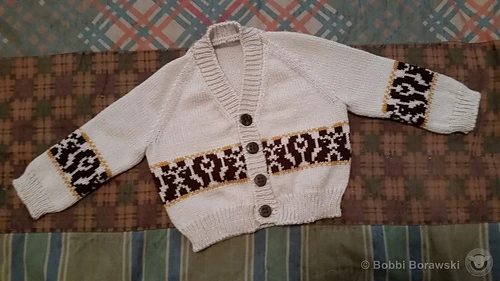 3 Month Squirrel Cardigan - Front