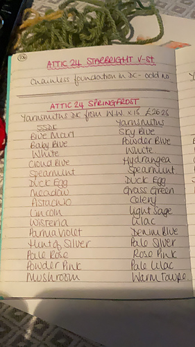 Alternative colours in Yarnsmiths