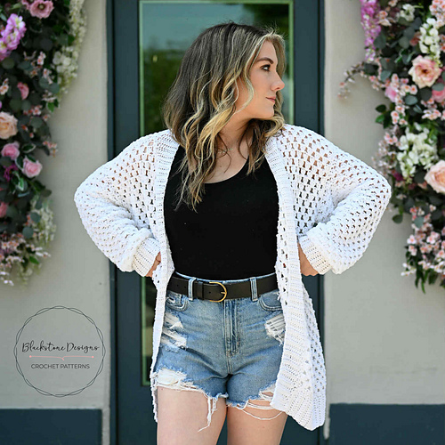 Oversized Granny Stitch Cardigan - Adult - Sonya Blackstone