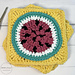Watermelon Slice Granny Square pattern 