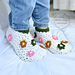 Flower Patch Slippers - Adult pattern 