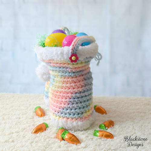 Ravelry Funny Bunny Pants Easter Basket pattern by Sonya Blackstone