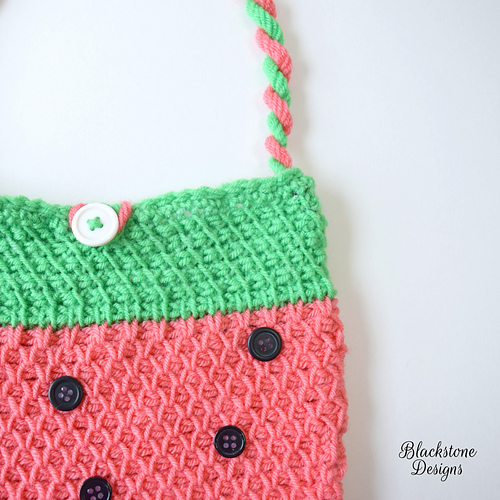 Tunisian Watermelon Bag photo 2