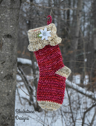 Ravelry: Victorian Christmas Stocking pattern by Sonya Blackstone