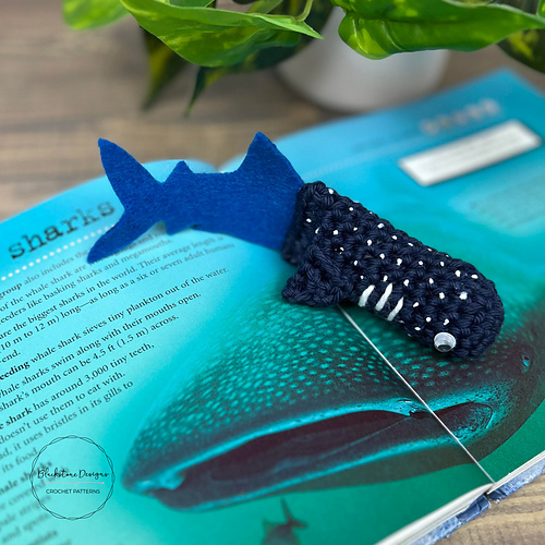 Ravelry Shark Bookmarks pattern by Sonya Blackstone