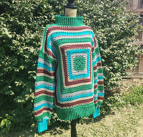 Simple Scrap Yarn Sweater