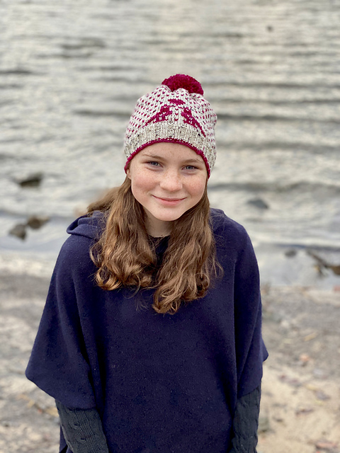 Little Bird Winter HatToque Knitting Pattern Knit Hat for Women