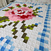 La Vie en Rose Afghan with Border pattern