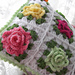 Granny Rose Pillow pattern 