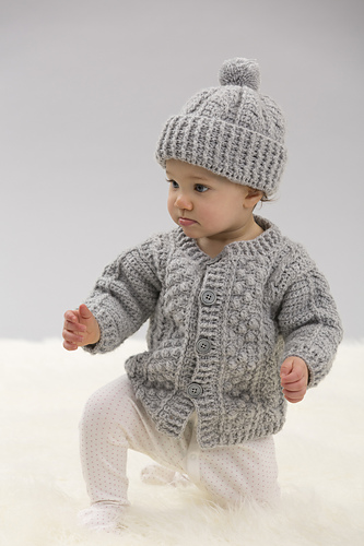 Aran Stitch Cardigan & Hat (Cardigan) photo 5
