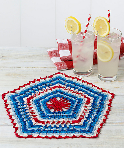 Patriotic Pentagon Doily photo 1