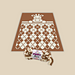 Giraffe Rhombus blanket pattern 