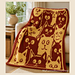 Funny Cats blanket pattern