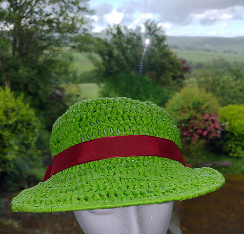 Crochet Raffia Hat photo 3