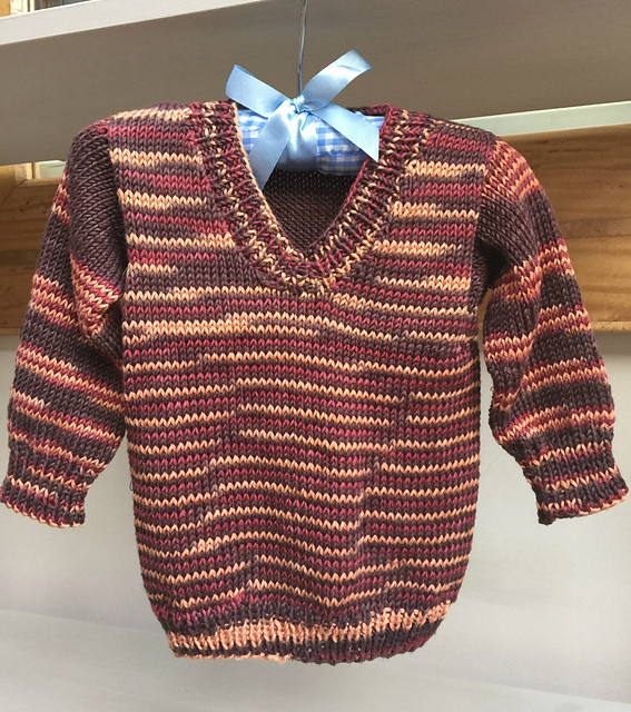 Ravelry Easy Baby Jumper pattern by Bonny Bonafilla