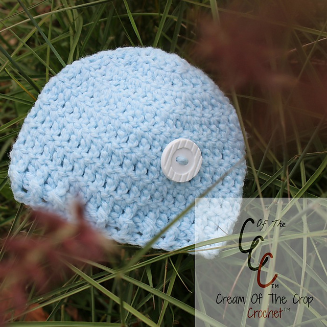Preemie/Newborn Button Hat