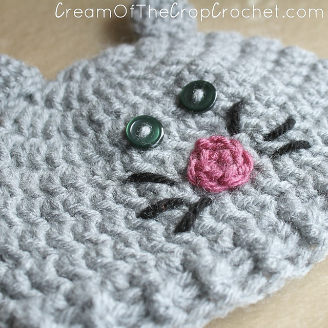 Preemie/Newborn Kitty Hat
