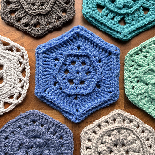 with other hexies from #AllTheHexies family