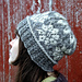 Christmas hat, In the bleak midwinter pattern 