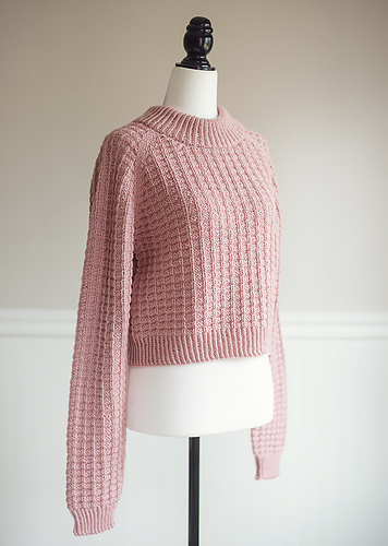 Woolly Waffle Genser - byBubblegirlKnits