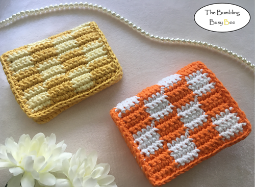 Checkered Card Holder Wallet photo 7