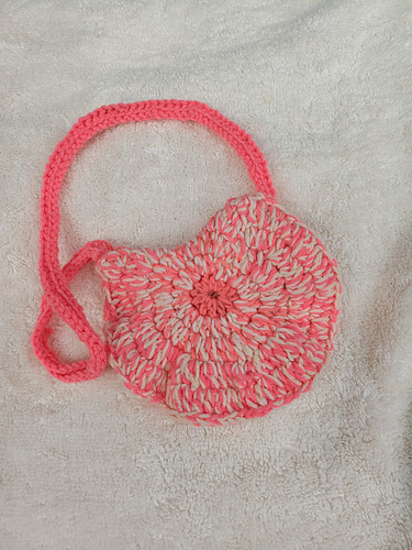 Ruffled circular purse